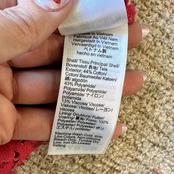 J. CREW Floral Lace Mock Neck Blouse Size 12 Preppy Business Casual Glam Classic - Picture 8 of 9